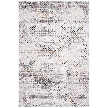 Safavieh 3 x 5 ft. Amalfi 500 Power Loomed Rectangle Rug, Cream & Charcoal AMF552A-3